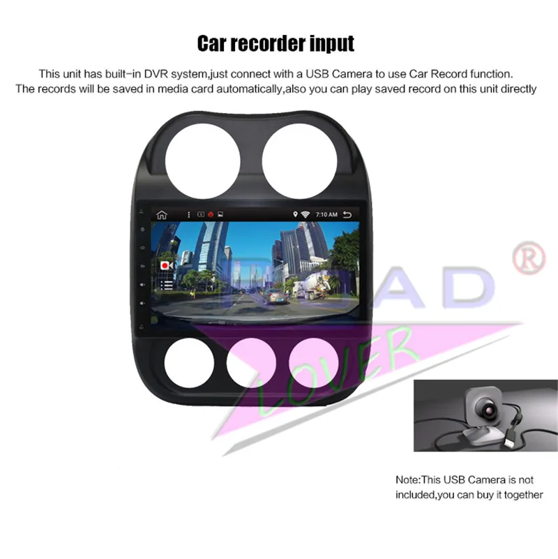 car media box For Jeep Compass 2010