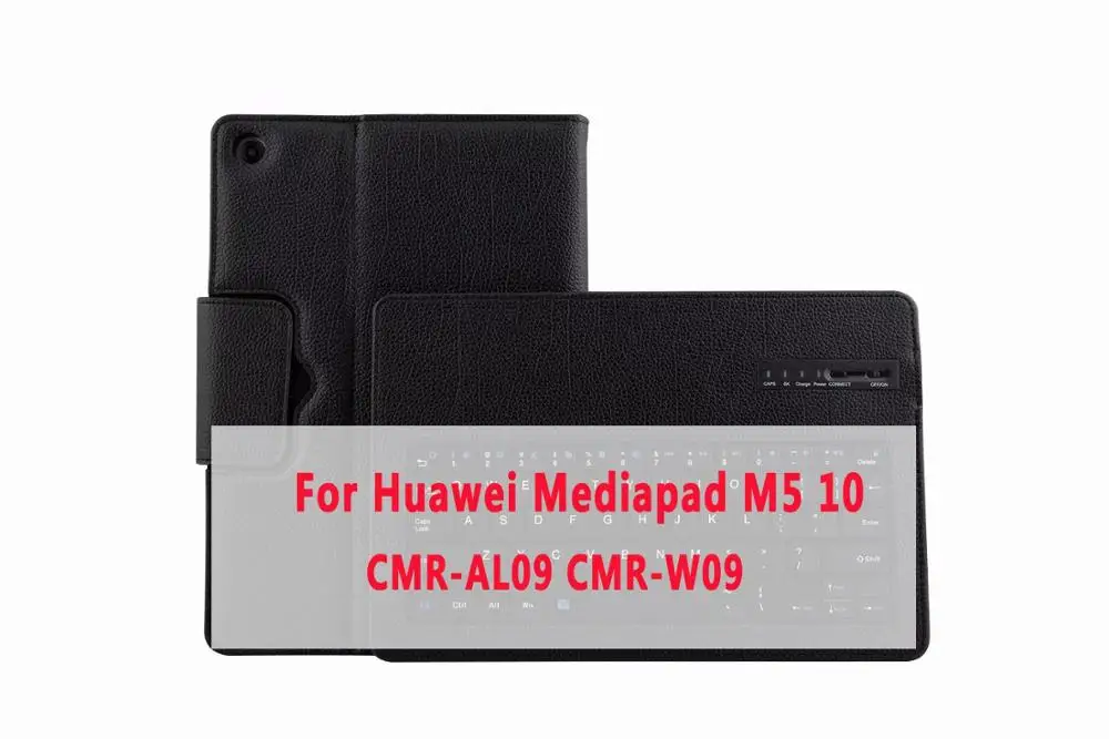 Снимите Bluetooth клавиатура чехол для huawei Mediapad M5 10 Pro 10,8 CMR-AL09 CMR-W09 CMR-W19 с Экран протектор фильм ручка - Цвет: Black For M5 10