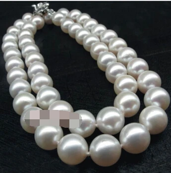 

ddh002080 35"12-13mm Natural real south sea white pearl necklace