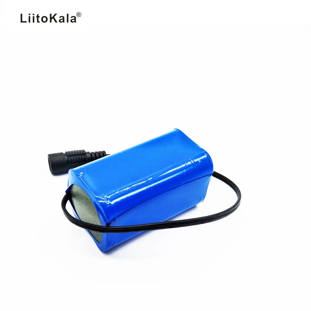 LiitoKala 7,4 V 8,4 V 4400mAh аккумулятор 18650 аккумулятор 4.4Ah аккумуляторная батарея для велосипедных фар/CCTV/камеры/Электрический