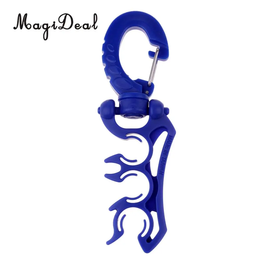 MagiDeal Premium Durable Nylon Triple 3 Hose Holder Regulator Gauge Octopus Retainer & Clip for Underwater Scuba Diving Diver