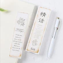 30 шт./упак. kawaii Творческий любовь слова Студент Канцелярские бумажная Закладка с картинками рекламные подарочные канцелярские товары Закладка