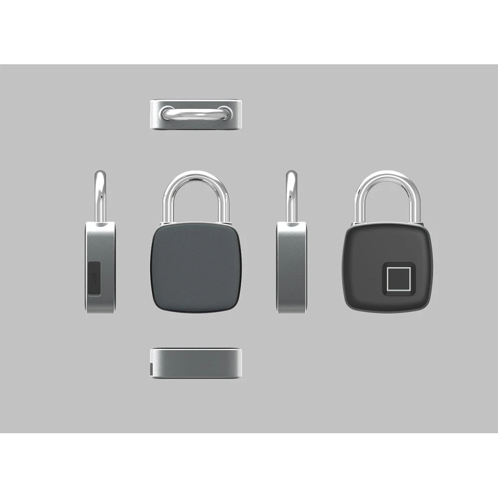 Podofo USB Перезаряжаемые отпечатков пальцев замок IP65 смарт-ключа Anti-Theft домашний замок безопасности двери Чемодан замок для чемодана