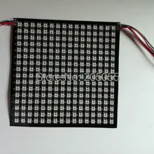 DC5V SMD5050 RGB WS2812B гибкий светодиодный цифровой панельный светильник ws2811 Встроенная светодиодная панель 16*16 пикселей матричный дисплей 256