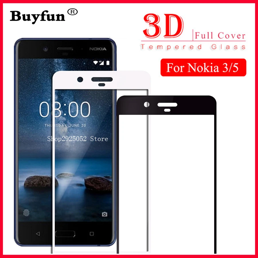 

For Nokia 5 Glass 2017 Temperd Glass For Nokia 5 3 Screen Protector Toughened Protective Film Nokia5 Nokia3 Film Case On Nokia 5