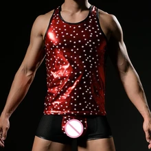 Новые модные безрукавки вечерние мужские без рукавов с принтом звезды Новинка жилет из искусственного пера нижнее белье для мальчиков