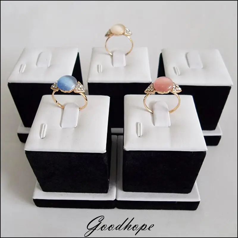 Wholesale Lot of 5 Bijoux Rings Display Stand Square Ring Holder