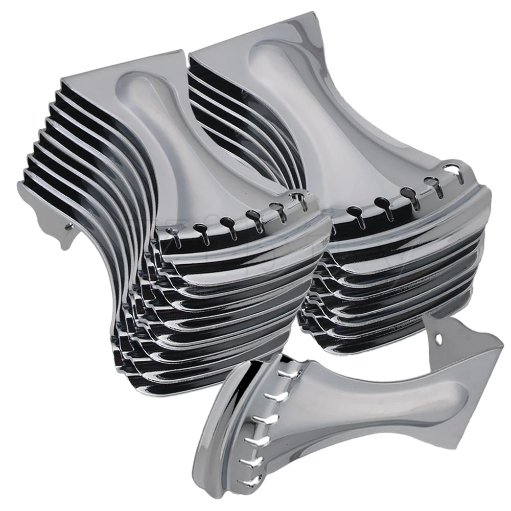 

Yibuy 20x Dobro 6 String Tailpiece for Echo Guitar Repair Replacement Chrome
