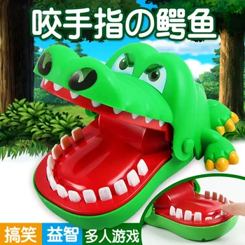 

2018 hot sale new strange whole person bite shark spoof crocodile dog bad toy