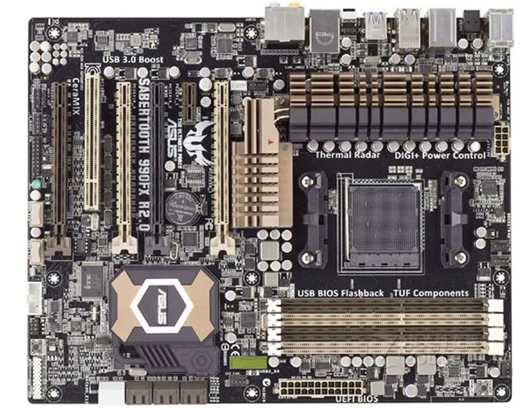 Free shipping original motherboard for ASUS SABERTOOTH 990FX R2.0 Socket AM3+ DDR3 32GB 990FX Desktop motherboard Free shipping original motherboard for ASUS SABERTOOTH 990FX R2.0 Socket AM3+ DDR3 32GB 990FX Desktop motherboard