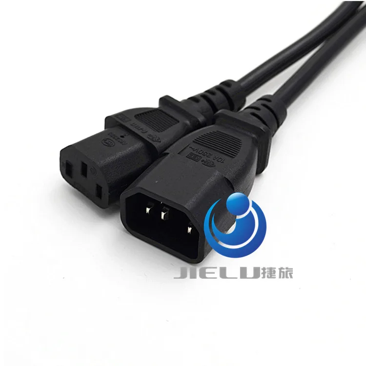 

2M 6.5FT 200CM IEC Male C14 to IEC Female C13 Power Extension Adapter Cable