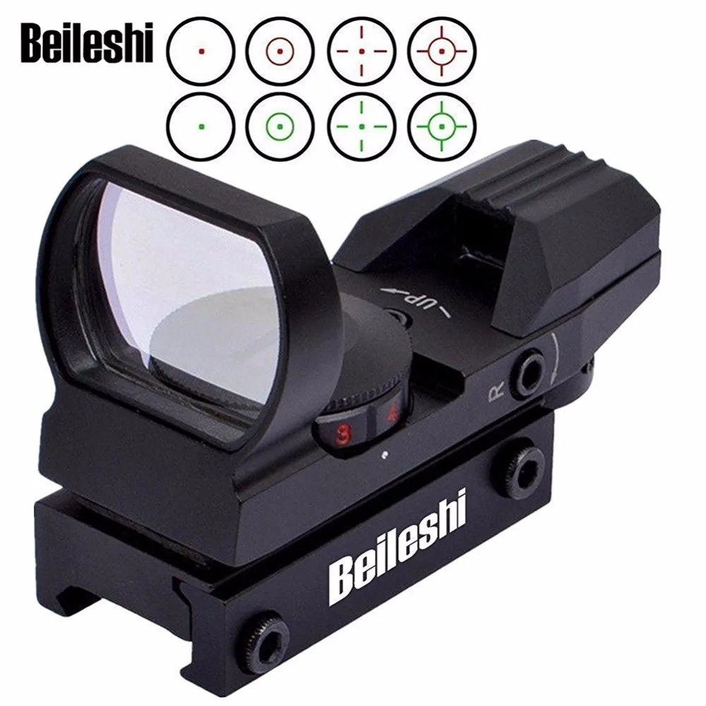 Red Dot Holographic Multiple Lens Hunting Aim Optical Sights 11mm Airsoft Rifle Scope Carabine