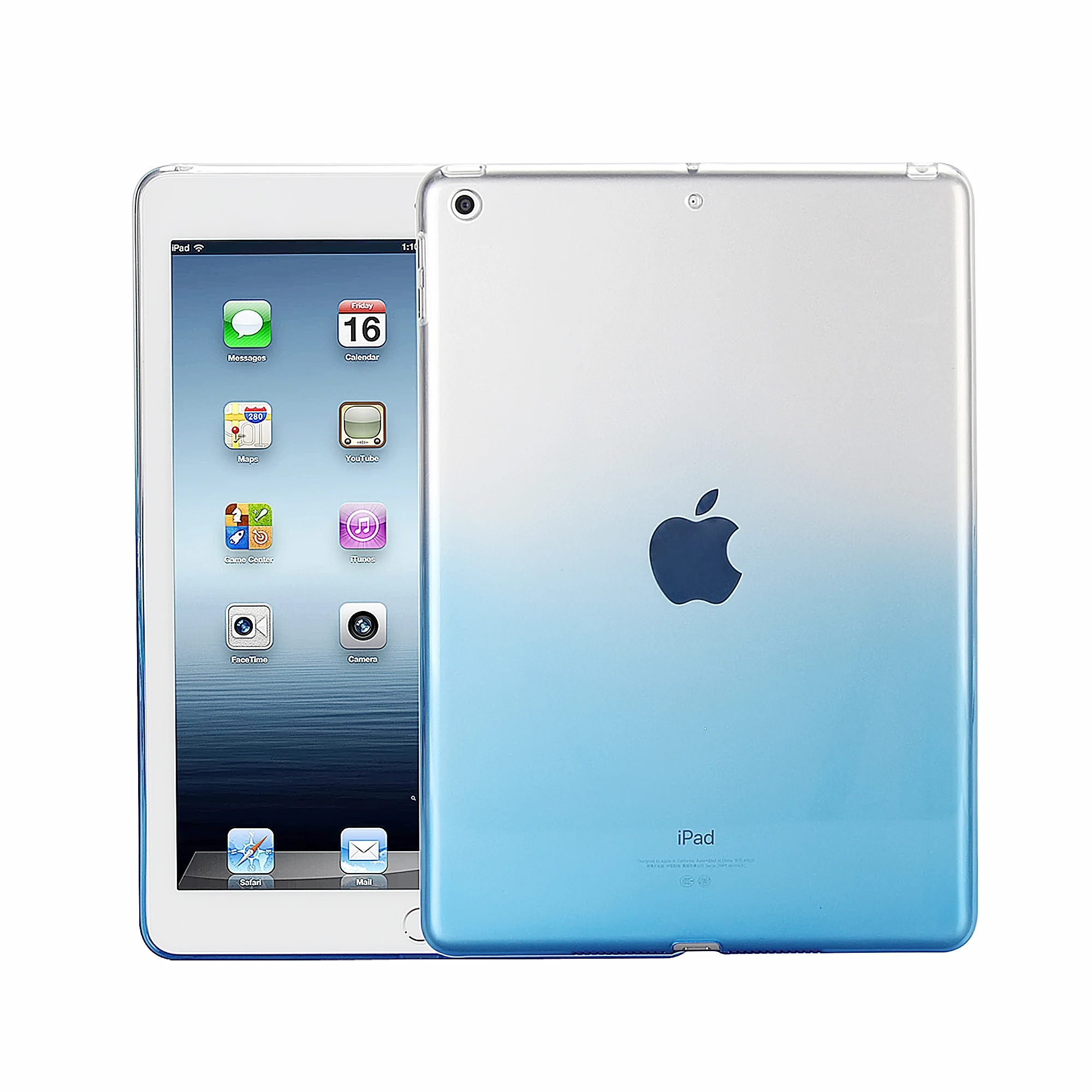 Чехол для iPad 9 7 дюйма 2017/2018 чехол из искусственной кожи с мягким резиновым