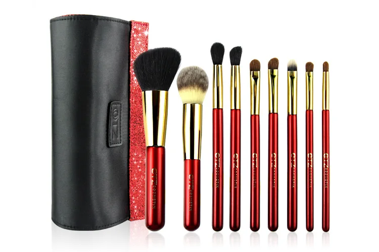 

Professional 9Pcs Cosmetic Makeup Brushes Set tools kit Woman's Kabuki Foundation make up Brush pincel de maquiagem