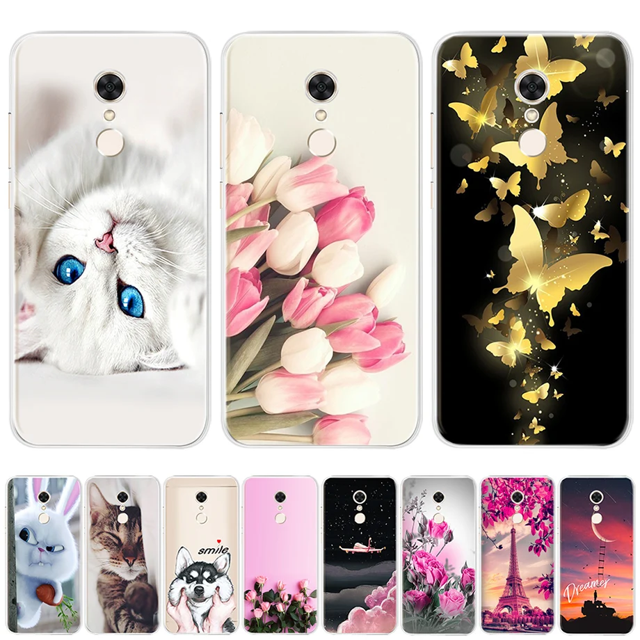 for Xiaomi Redmi 5 Case on Phone Case Xiaomi Redmi 5 Plus Silicone Case for Funda Xiomi Xiaomi Redmi 5 plus 5 Capas Cover Bumper
