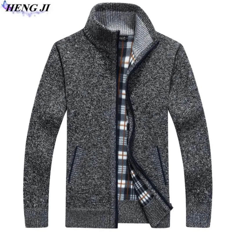 HENG JI 2017 new font b men s b font font b sweater b font cardigan