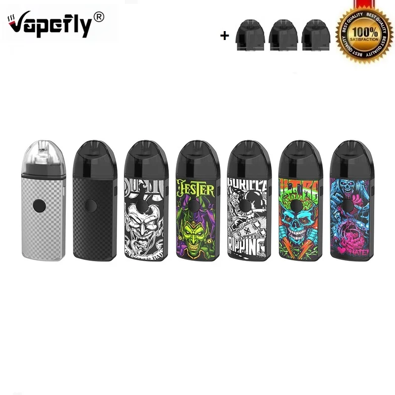 

Original Vapefly Jester Pod Kit 1000mAh Battery with 2.0ml Cartridge 0.5ohm Mesh Coil Vape Vaporizer Electronic Cigarette Kits