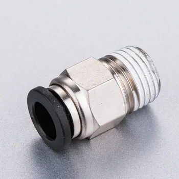 

tube 10mm-1/4 BSPT thread male straight pneumatic air fitting, air tube connector