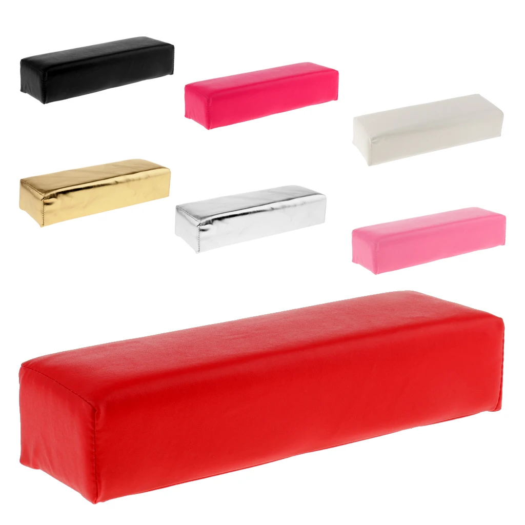 

Comfort Sponge Hand Cushion Pillow ,Durable PU Leather Nail Art Arm Rest Holder -Resistant Dirty
