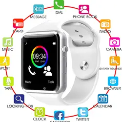 Фабрика A1 Смарт часы с Шагомер Камера sim-карты вызова Smartwatch для Xiaomi huawei htc Android телефон лучше, чем GT08 DZ09