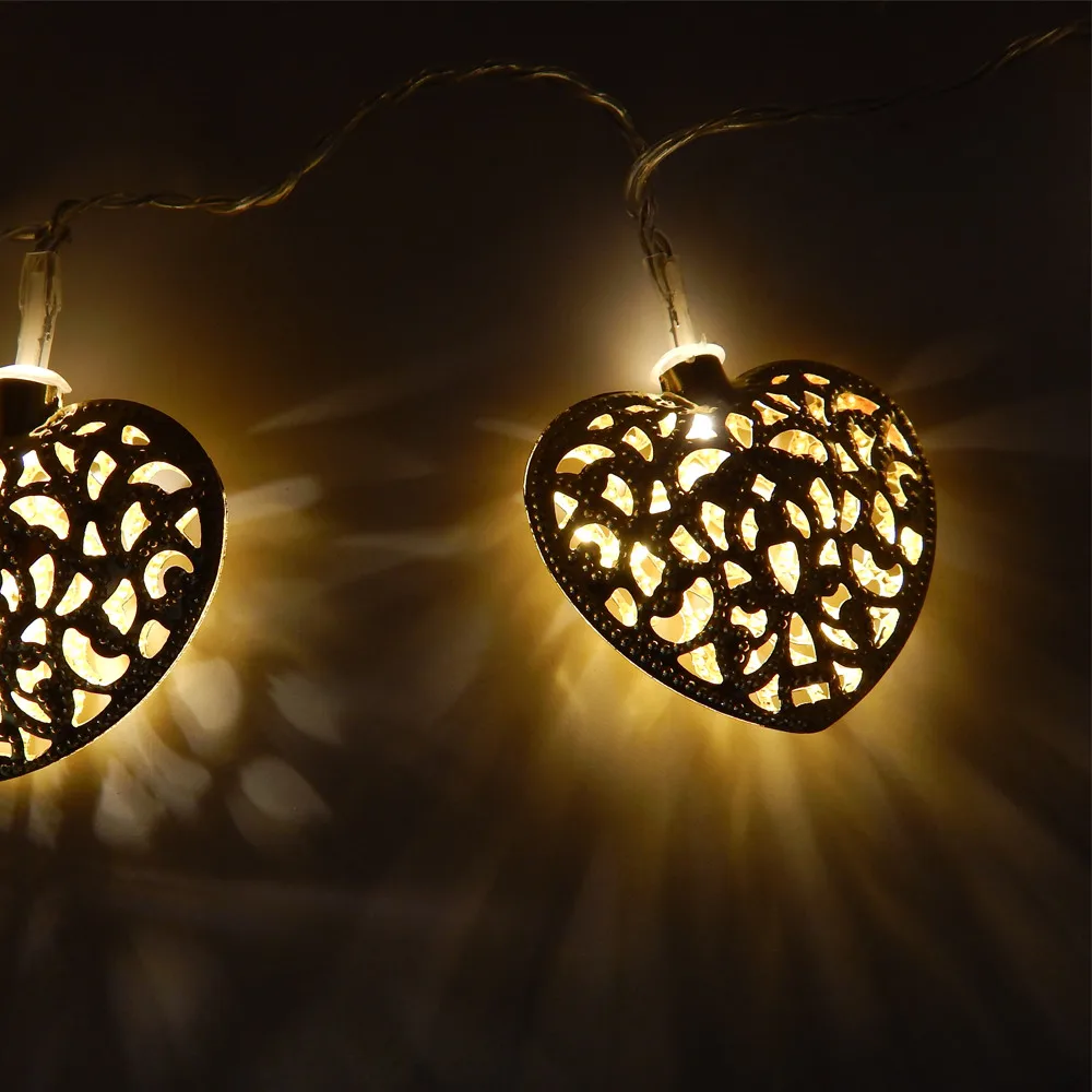 Lumiparty 20led 2 5m Sliver Heart Shaped Fairy String Lights