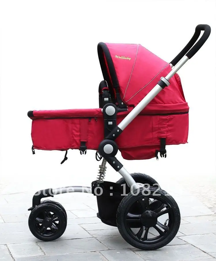 Baby SUV Strollers 3 Wheels Pushchair Baby Carriage Jogger Pram Stroller Big Inflatable Wheels 3