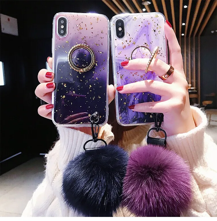 

Glitter Rhinestone Phone Case with Finger Ring for iphone 6 6s 6plus 6s plus 7 8 7plus 8 plus X XS XS MAX Kickstand Women Girls