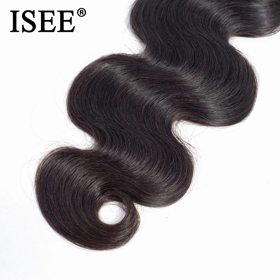 ISEE HAIR Brazilian Body Wave Human Hair Bundles Unprocessed Virgin Hair Extensions 1/4/3 Bundles Hair Weaves Free Shipping