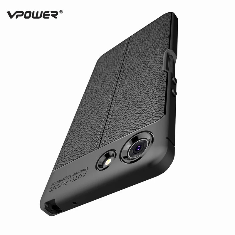 

Case For Sony Xperia XZ4 Compact XZ4 Cover Vpower Lichee Pattern Anti-knock Soft Silicone Cases For Sony Xperia XZ4 Back Covers