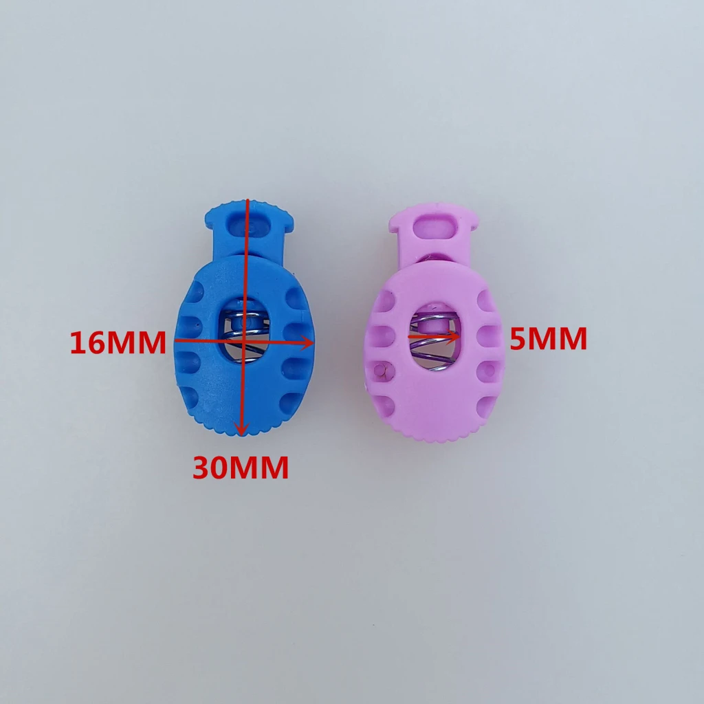 10pcs/set Ball Cord Lock Spring Stopper Toggles Clasp Stop Count Cord Locks for Drawstrings Crown Cord Lock End Stoppers 