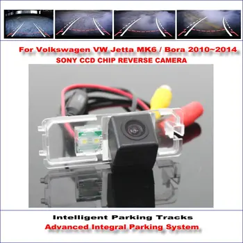 

Intelligent Parking Tracks Rear Camera For Volkswagen VW Jetta MK6 / Bora Backup Reverse / NTSC RCA AUX HD SONY CCD 580 TV Lines