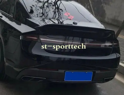 

ABS FIT FOR Lincoln MKZ 2015-2018 Rear Tail Trunk Spoiler Wing Lip Trim BKACK