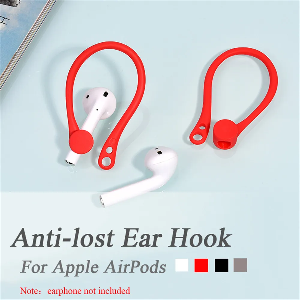 Спортивный анти-потерянный ушной крючок для Apple AirPods чехол силиконовый беспроводной наушник AirPods защитные аксессуары протектор ушные крючки