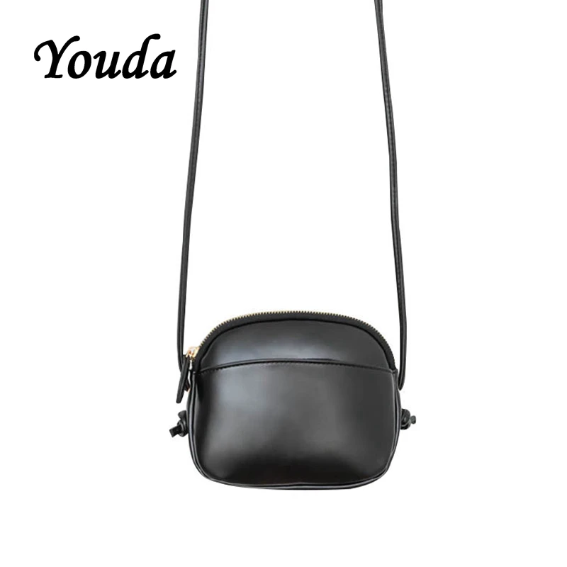 

Youda Solid Color Simple Style Mobile Phone Pouch Ladies Fashion Vintage Korean Shoulder Bag Retro Woman's Messenger Bags