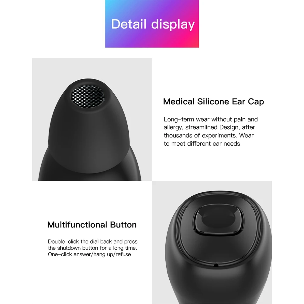 KISSCASE Earphones Music Earbuds Stereo Gaming Earphone For Phone Xiaomi with Wireless Earphone for iPhone 8 7 XR iPhone 6S Plus