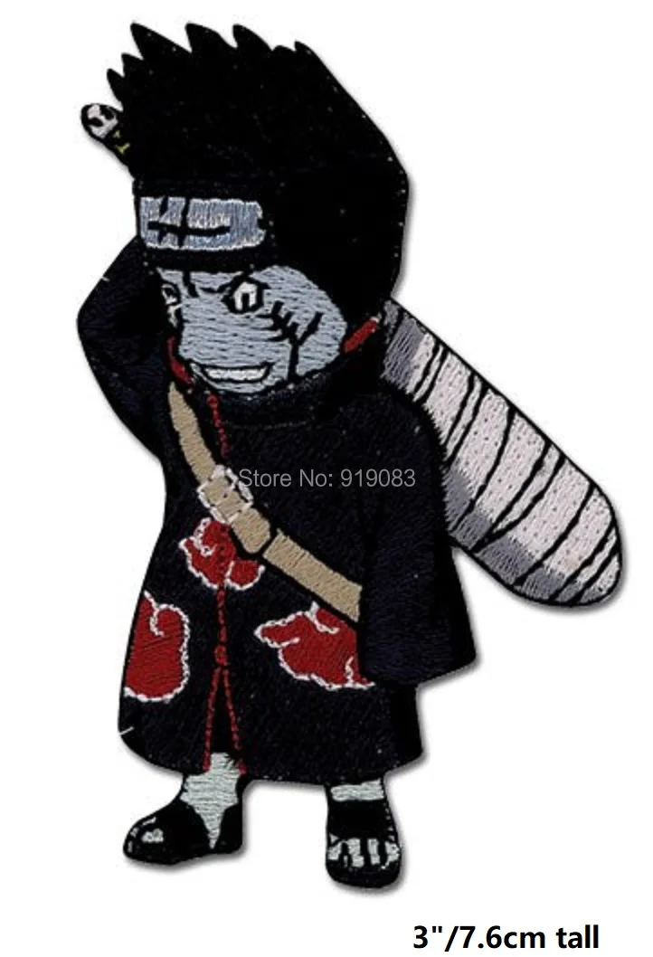 Нашивки Наруто шипудэн термонаклейка 3 дюйма SD Kisame реквизит для Хэллоуина