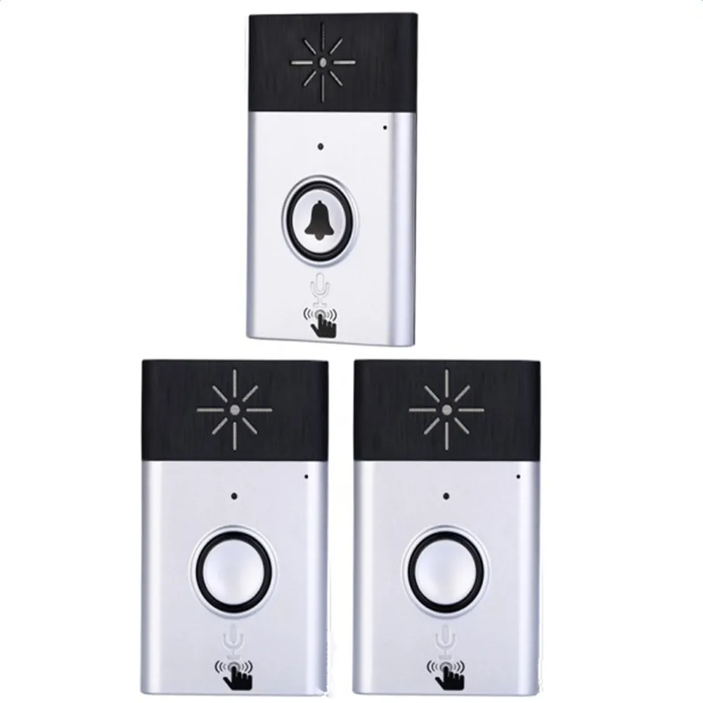 

300M Wireless Doorbell Door Chime Button Bell Voice Intercom Doorbell with 1 Transmitter+2 Receivers