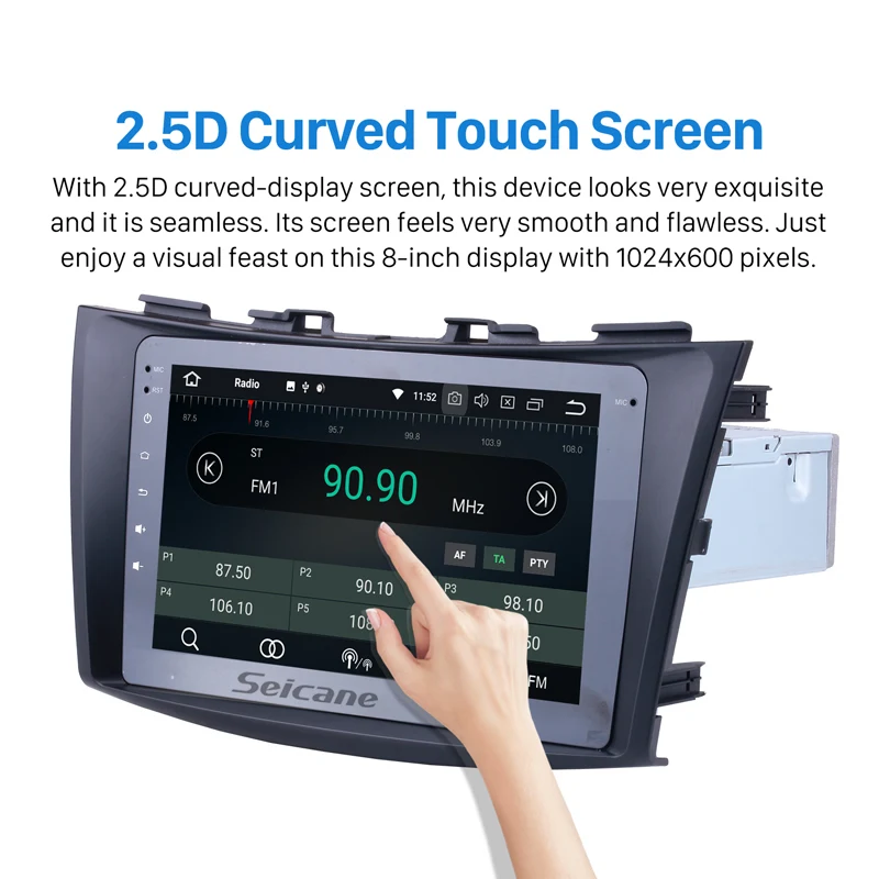 Discount Seicane 1Din Android 8.0 8" Car Radio For 2011 2012 2013 Suzuki Swift Ertiga GPS Multimedia Player With 4GWiFi Bluetooth 8-core 2