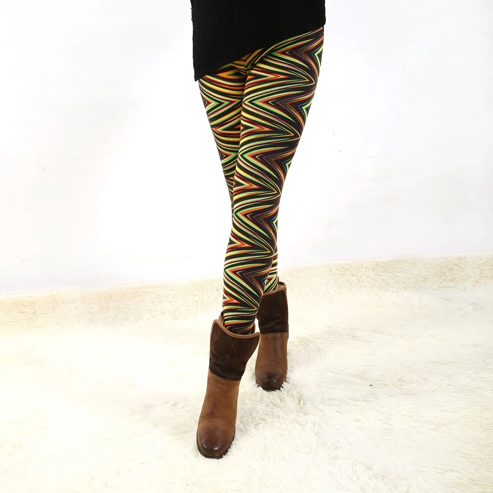 fashion womens bottoms high elastic pant capris comfortable plus leggings american style popular print free shipping