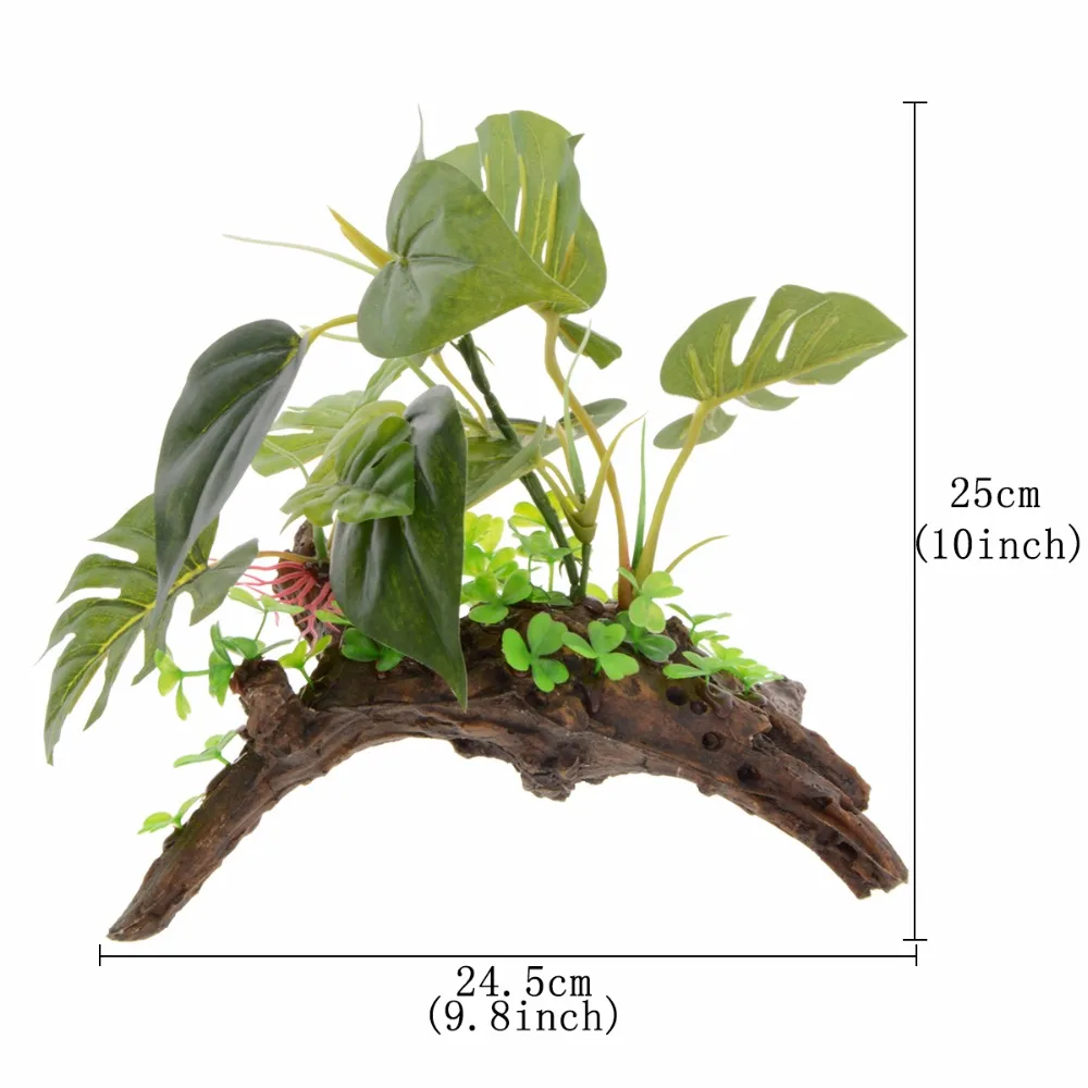 1" имитация аквариумных растений, Декоративные искусственные арки, растение, украшение для аквариума, зеленое растение, декор для аквариума E4ABSZ10147