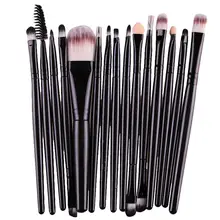 Hot Selling ! Superior 15 pcs/Sets Eye Shadow Foundation Eyebrow Lip Brush Makeup Brushes Tool June 13