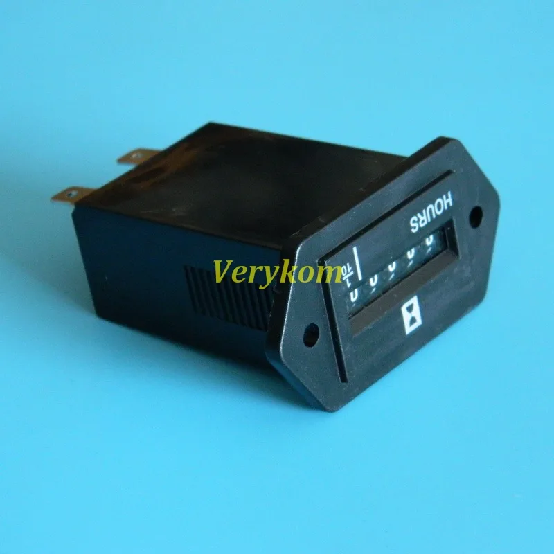 6 Digits 100-250V AC Hour Meter Complete Sealed Quartz Timer Counter SYS-1 12v 24v dc ac 110v 220v digital timer timer switch programmable timer switch time switch