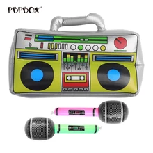 3 шт. Музыкальный Микрофон радио ПВХ имитирующие надувные игрушечные инструменты для детей подарок детские праздничные игрушки радио надувные игрушки