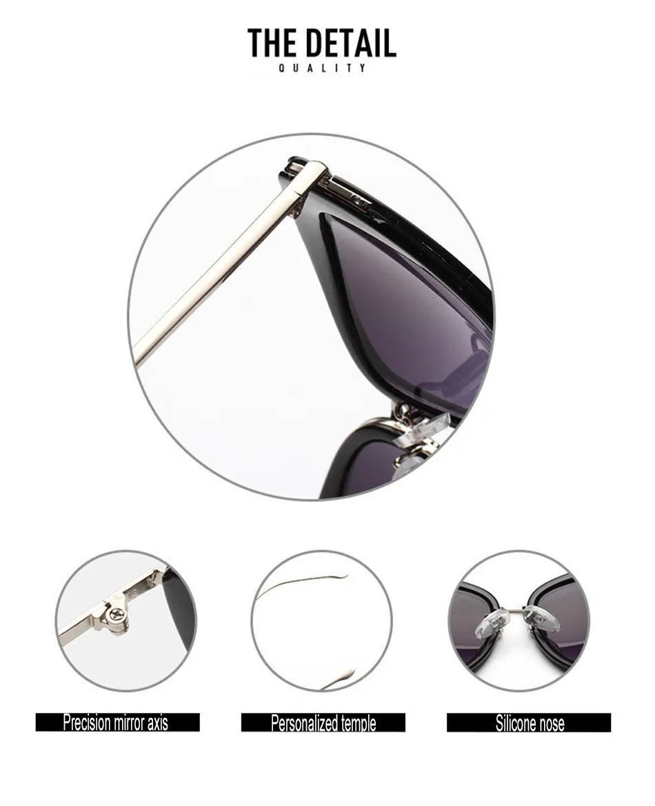 FEIDU Роскошные ретро в форме кошачьих глаз солнцезащитные очки Женская Летняя мода UV400 защита 6 Стиль очки Oculos De Sol Feminino с коробкой