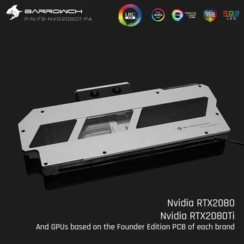

Barrowch FB-NVG2080T-PA LRC2.0 GPUBlocks Digital Display Thermometer Aluminum Alloy Panel For Founder Edition RTX2080Ti/2080