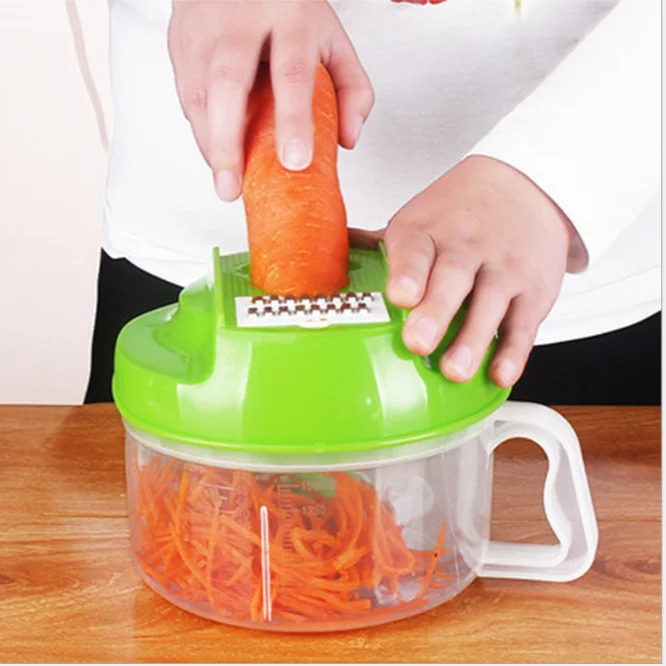 Multi function Kitchen Manual Food Processor Household Meat Grinder Vegetable Chopper Quick Shredder Green Cutter Egg