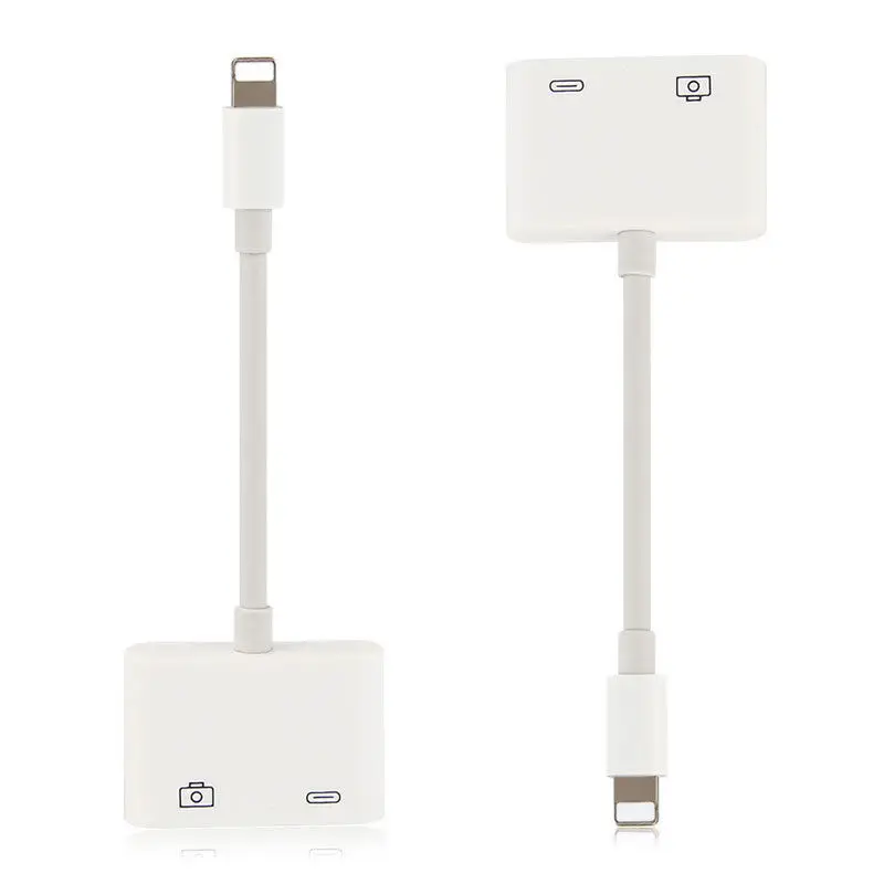 For Lightning To OTG USB 3 Camera Reader Adapter Data Sync Charge Cable iPhone X/8/8Plus/ 7 8 iPod ipad ISO 12 | Компьютеры и офис