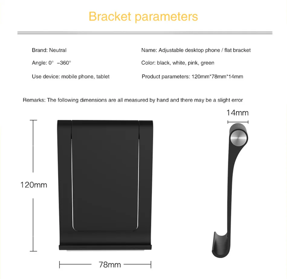 Universal Adjustable Phone Holder Stand For iPhone 7 8 Plus X Mobile Phones Hard PC Folding Tablet Stand Holder For Samsung S9 (18)