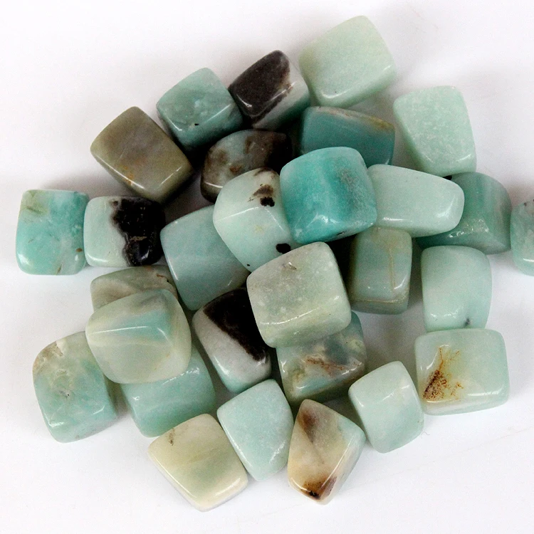 Natural Amazon stones amazonite Jasper Quartz Crystal Points beads 200g