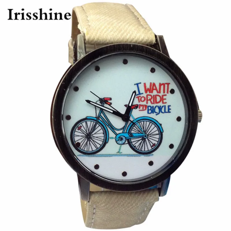 

OKTIME Irisshine i890 Unisex Watches brand luxury Casual men women lady boy Fashion Jean Strap Bicycle Watches New